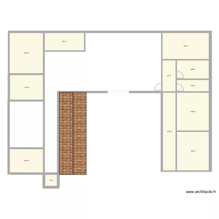 allan. Plan de 12  et 135 m²