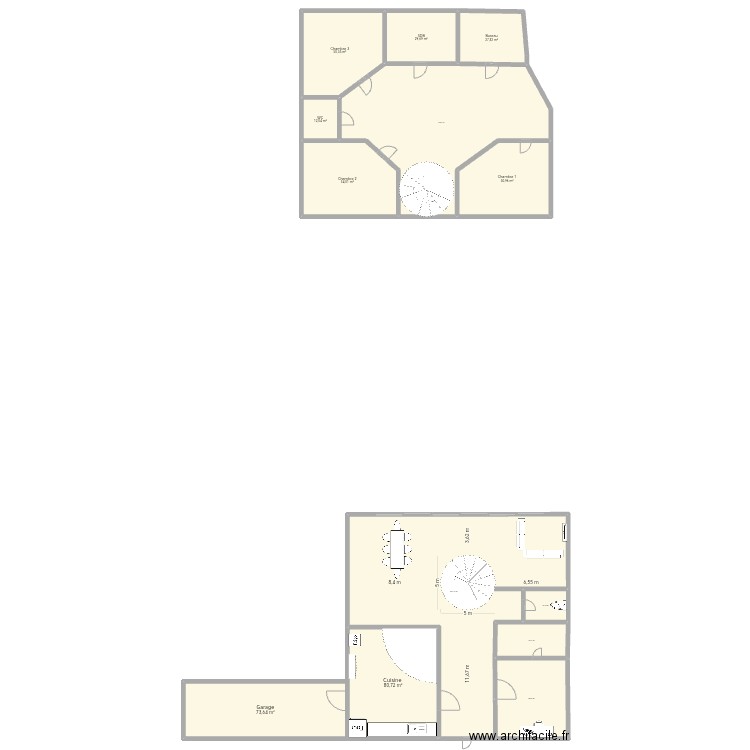 Maison Montpellier. Plan de 13 pièces et 853 m2