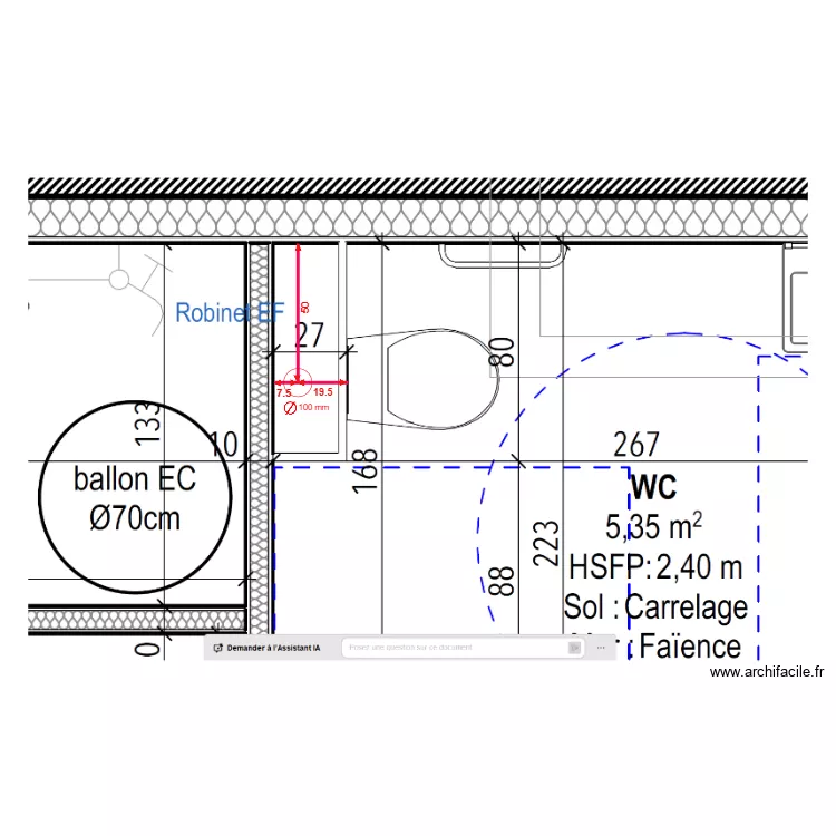 christ roi wc pmr. Plan de 