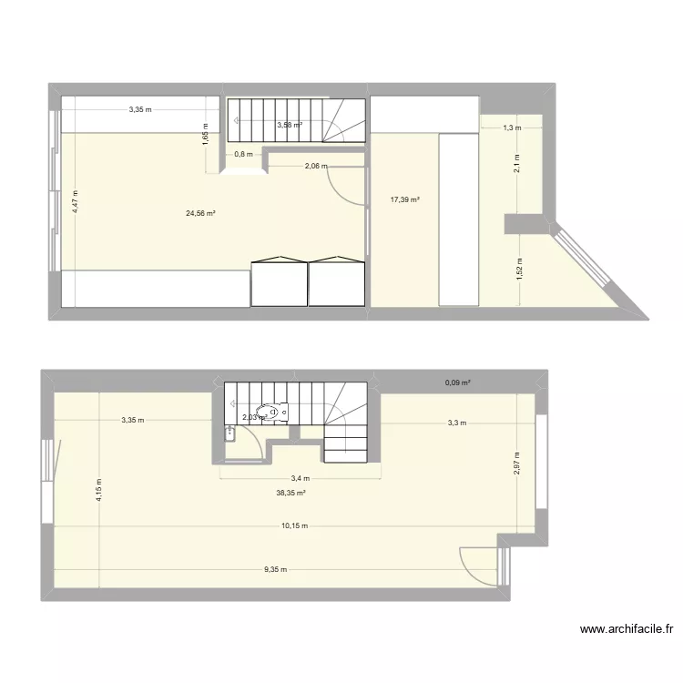 19 Montigny. Plan de 6 Pièces et 86 m²