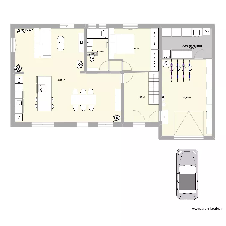 Maison plan 11. Plan de 