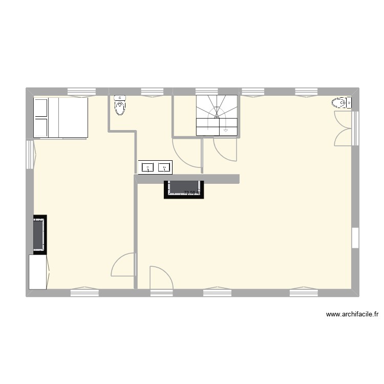 ferte pour rien. Plan de 0 pièce et 0 m2