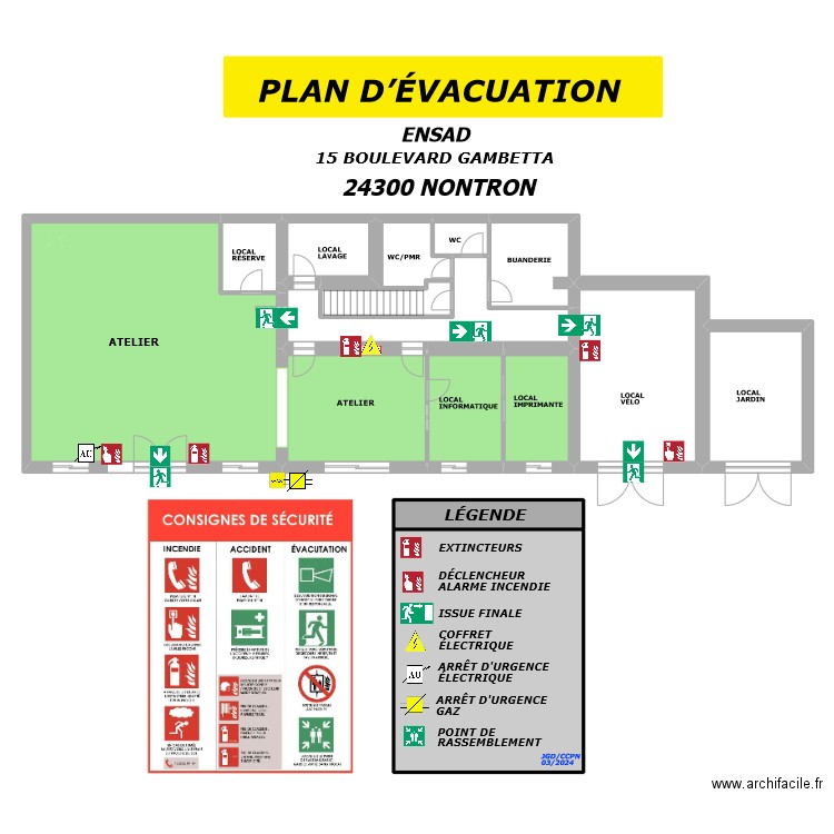 lapeyre. Plan de 16 pièces et 319 m2