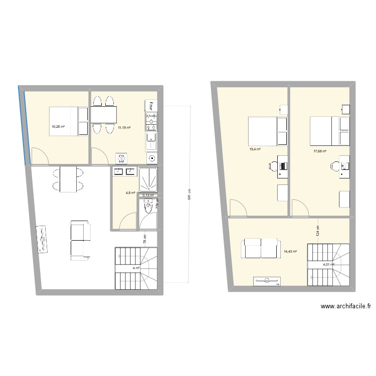 Laure décembre 2024. Plan de 9 pièces et 90 m2