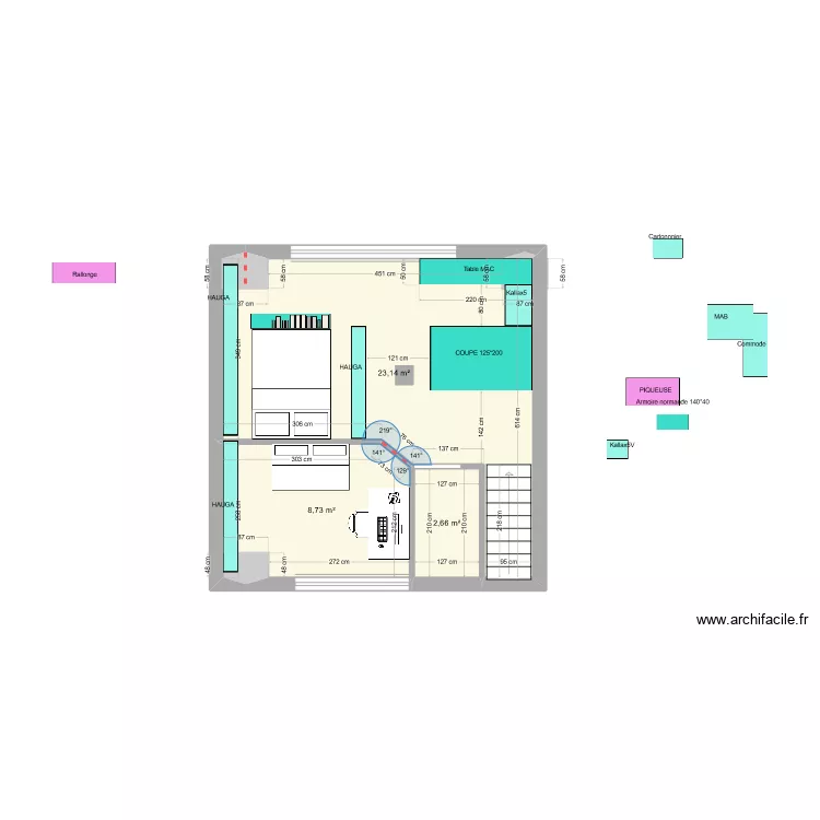 1er étage. Plan de 1er étage. Plan de