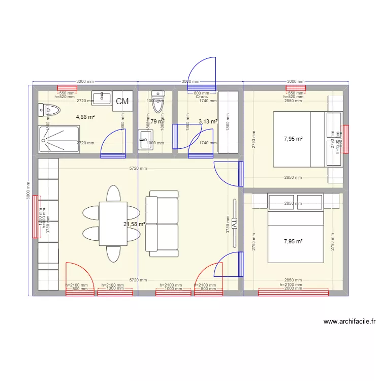 Алекс 54. Plan de 