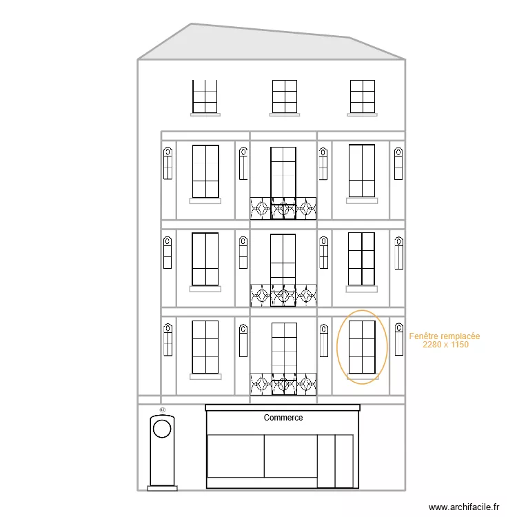bordeaux face 1. Plan de 