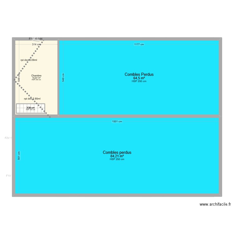 PINETRE / FOURNIER . Plan de 15 pièces et 326 m2