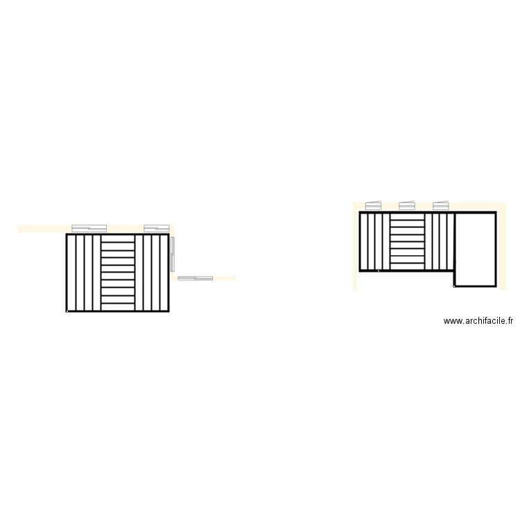 pergola. Plan de 35 pièces et 49 m2