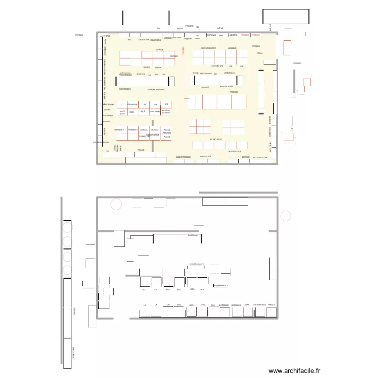 MAG 102. Plan de 1  et 281 m²