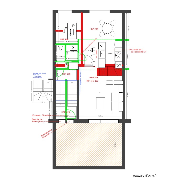 Mélèzes 82 Rez+2 Def. Plan de 11 pièces et 71 m2