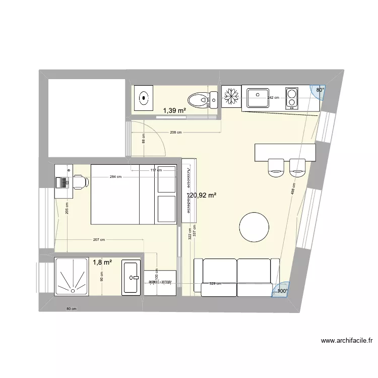 Imm A - appartement version C. Plan de 