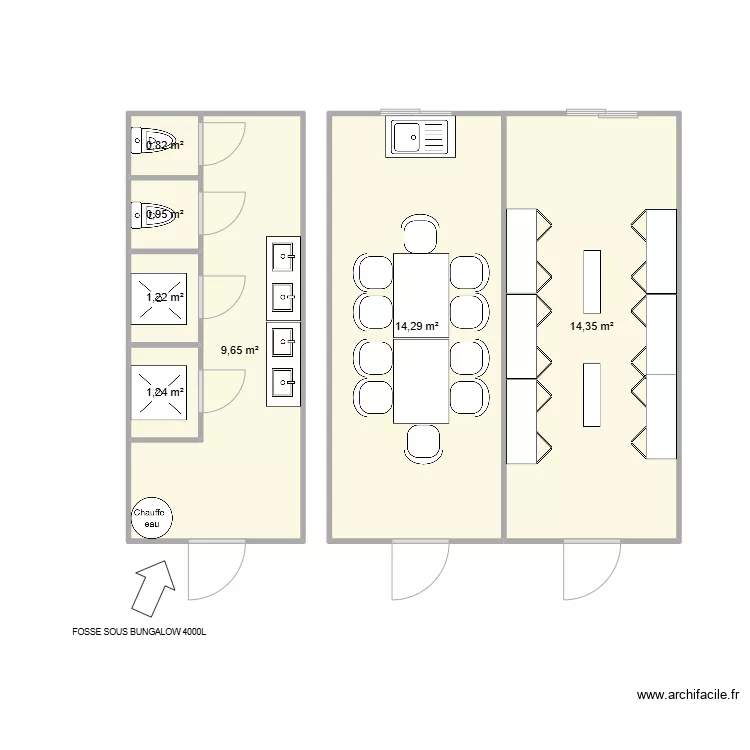 BABBI CHANTIER VENISSIEUX. Plan de 