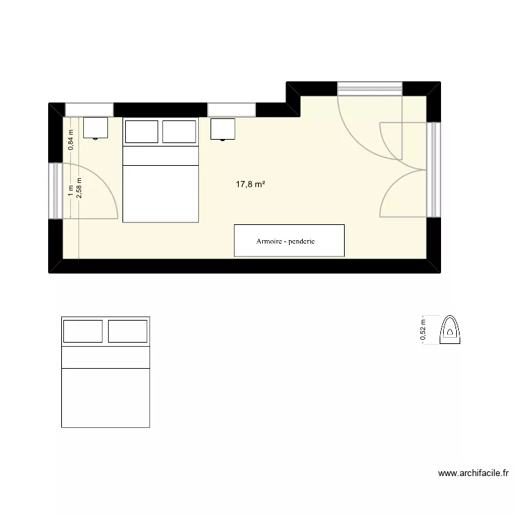 Garage bateau. Plan de 1 et 18 m² Garage bateau. Plan de 1 et 18 m²