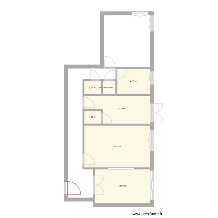 appartement Margot avant. Plan de 8 et 74 m² appartement Margot avant. Plan de 8 et 74 m²