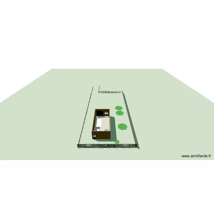 Hangar_v2. Plan de 1  et 86 m²