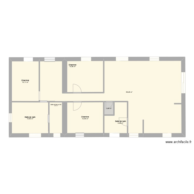 final D. Plan de 8 pièces et 108 m2