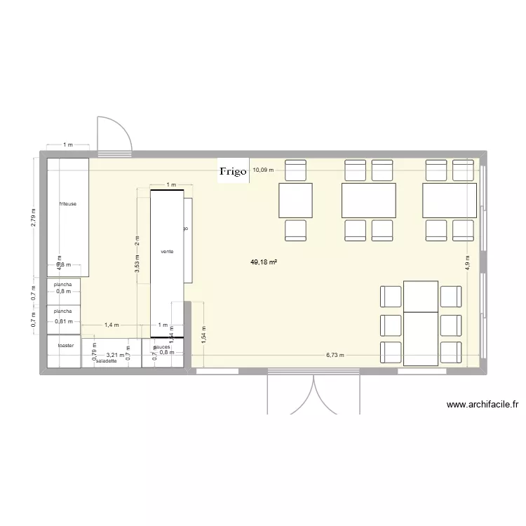 plan 4b. Plan de 1 et 49 m² plan 4b. Plan de 1 et 49 m²
