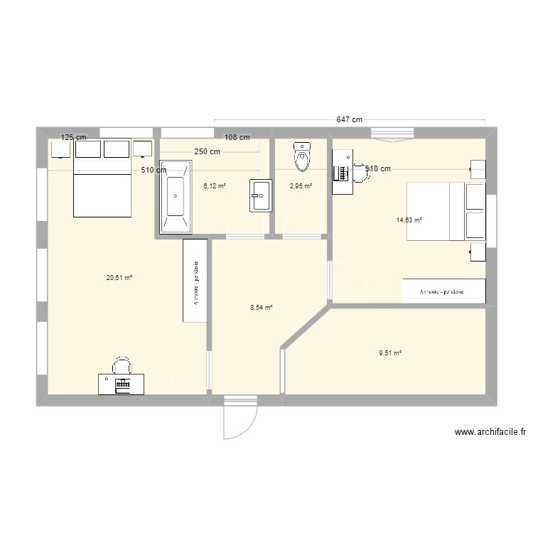  Pérenchie. Plan de 0 pièce et 0 m2