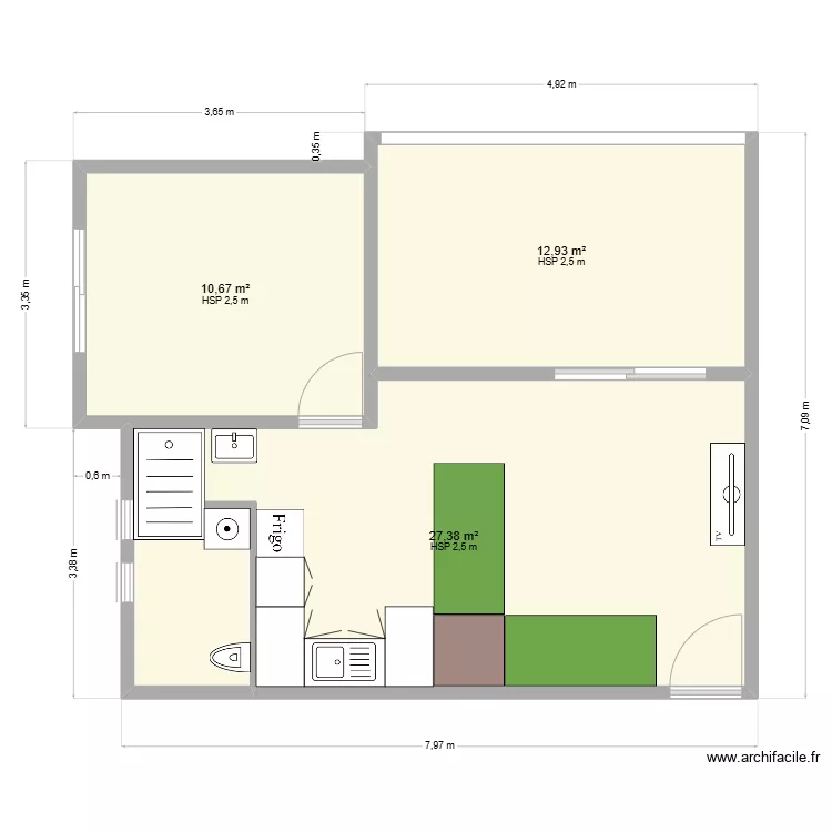 R&eacute;novation propo 1. Plan de 