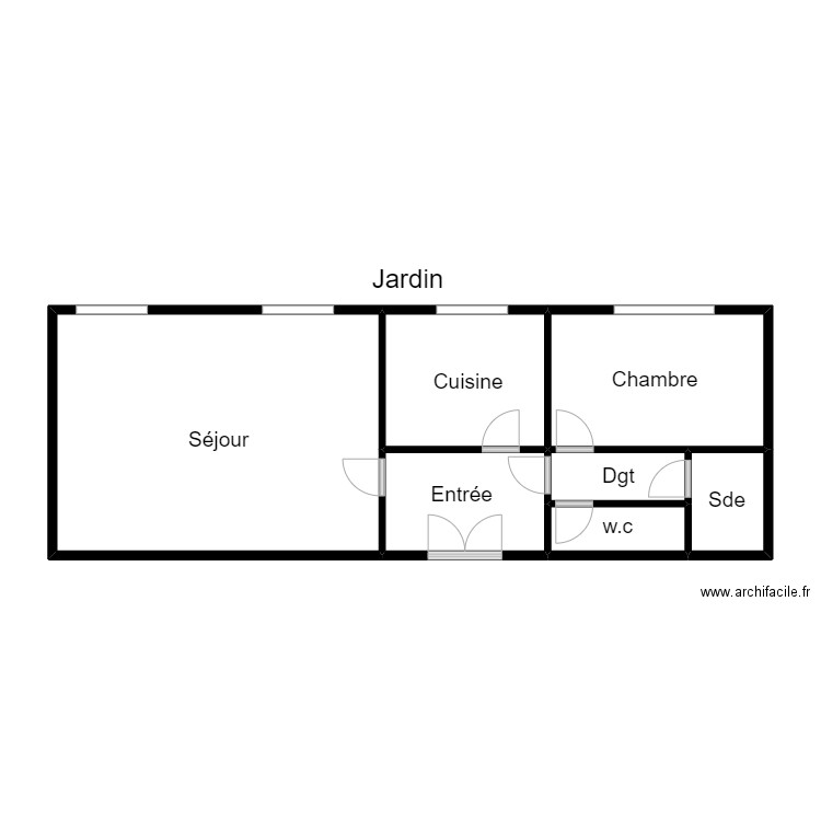 LAFORGE (Méryl). Plan de 0 pièce et 0 m2