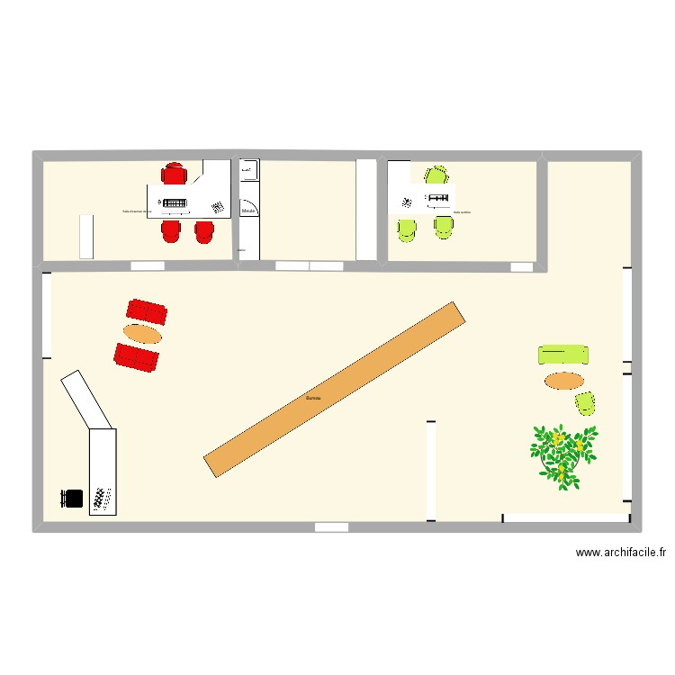 Magasin. Plan de 0 pièce et 0 m2