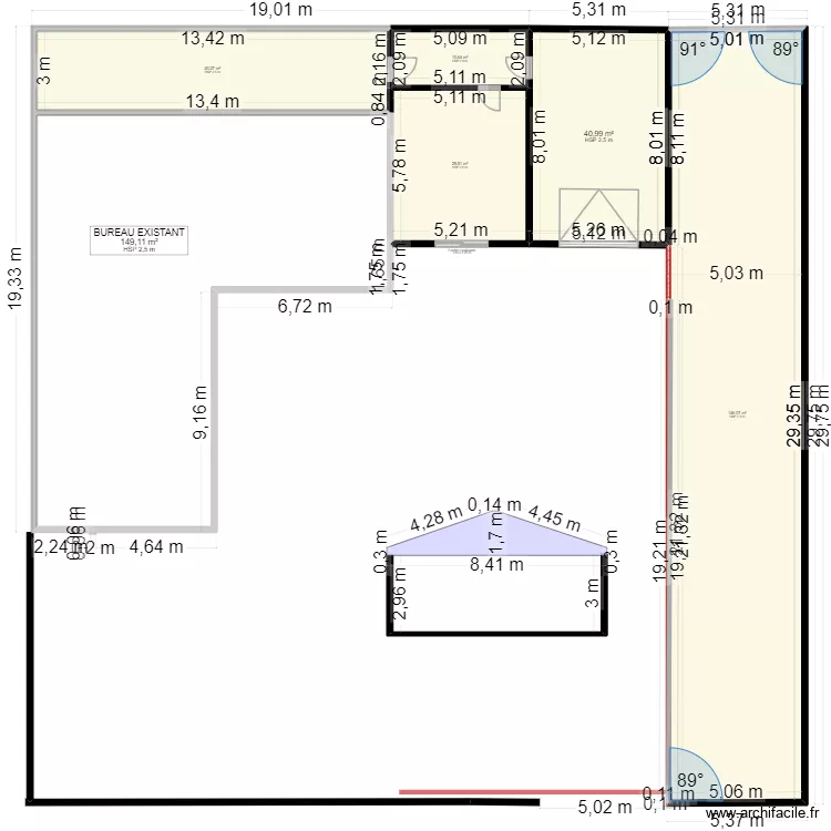 ArchiFacile PRO SCIROCADO 14 03 2026. Plan de 6  et 417 m²