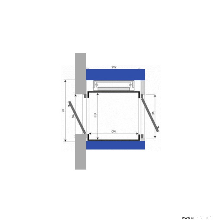 Départ élévateur TK. Plan de 0 pièce et 0 m2