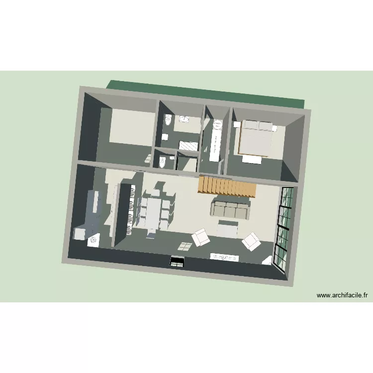 Bisca2. Plan de 4 et 95 m² Bisca2. Plan de 4 et 95 m²