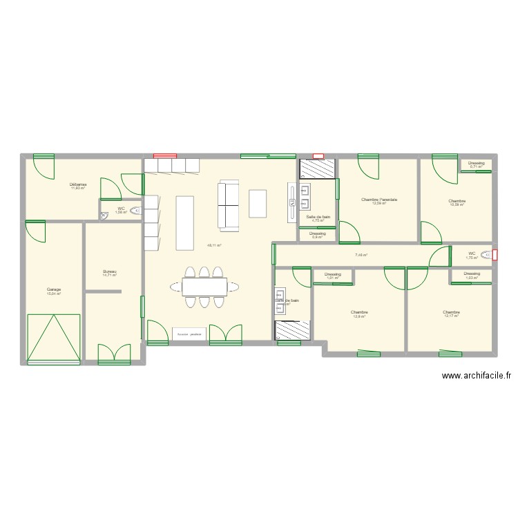 La creche. Plan de 0 pièce et 0 m2