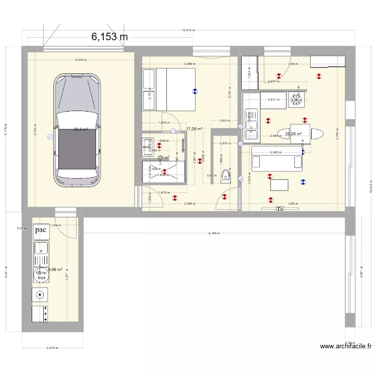 rch 25 bis  futur 4 studio. Plan de 