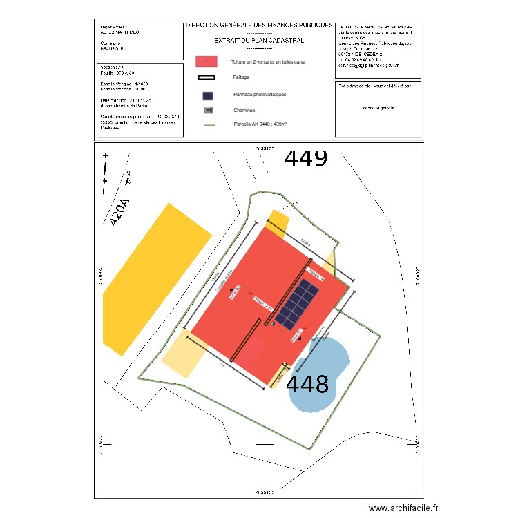 dp02 DEPARIS. Plan de 0 pièce et 0 m2