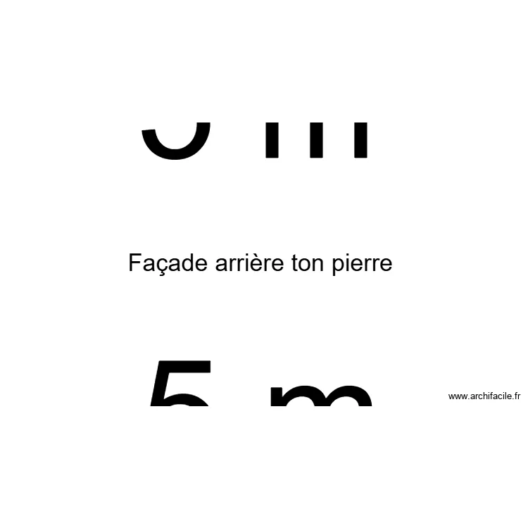 Fa&ccedil;ade arri&egrave;re. Plan de 