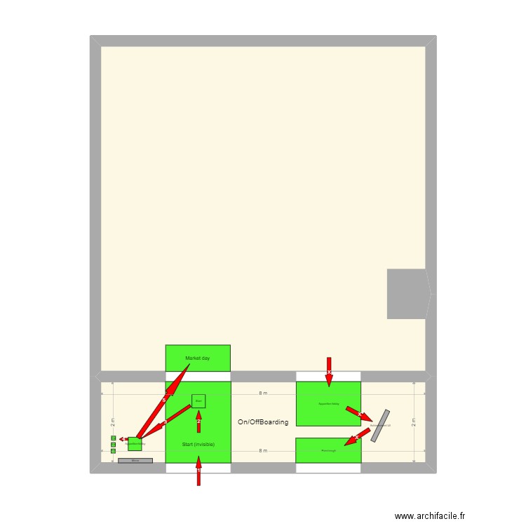 AmsterdamPlan. Plan de 2 pièces et 79 m2