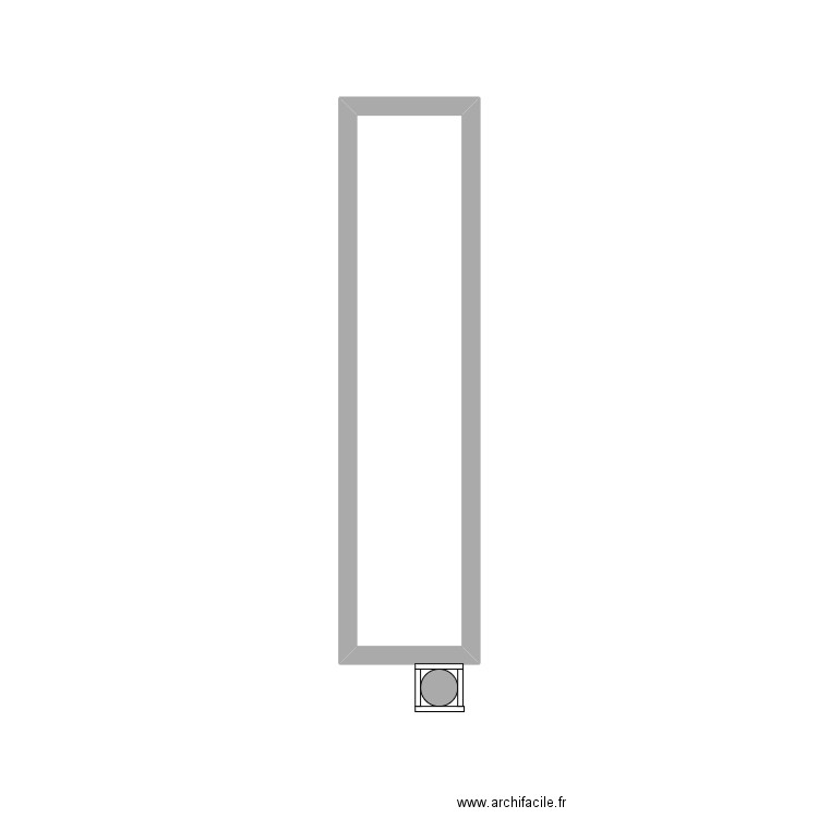 Bassin. Plan de 1 pièce et 5 m2
