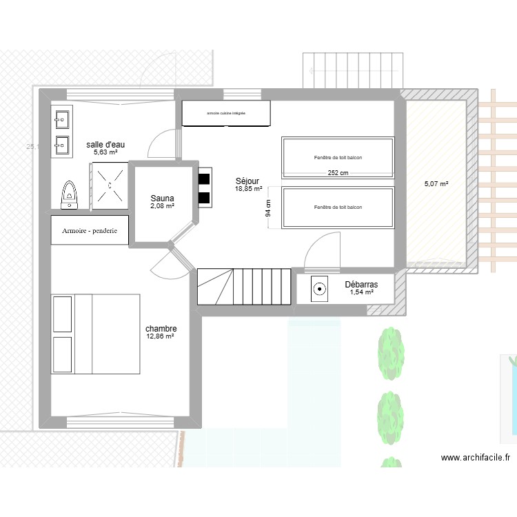 3 Baulers rez. Plan de 15 pièces et 152 m2