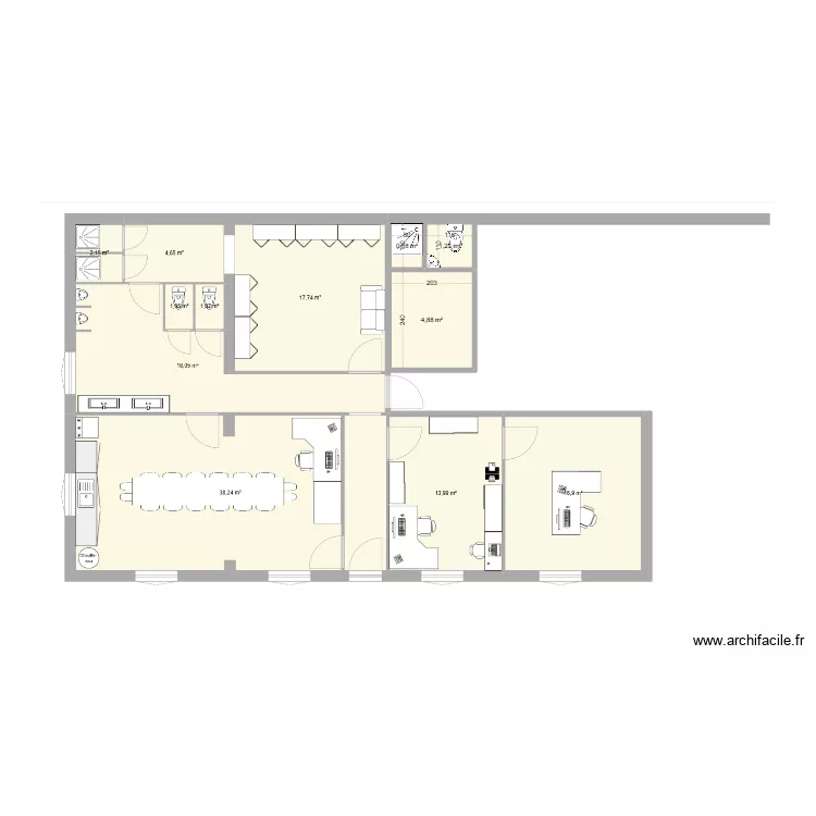 extension bureau 1. Plan de 