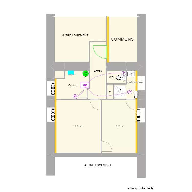 GRIMBAUM JF. Plan de GRIMBAUM JF. Plan de