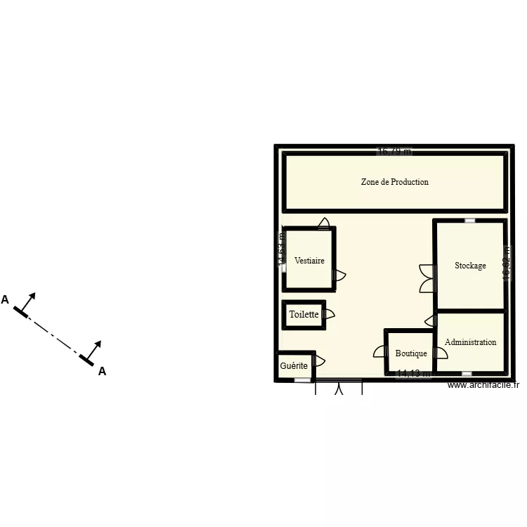 fonio. Plan de 8  et 419 m²