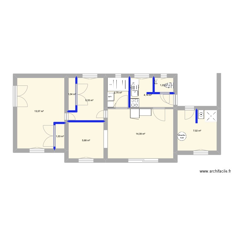 La Gaude. Plan de 0 pièce et 0 m2