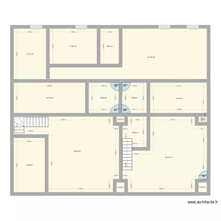 Castelnaud 2T3 1 T4. Plan de 