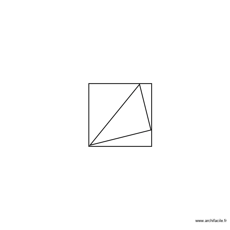 carr&eacute;. Plan de 