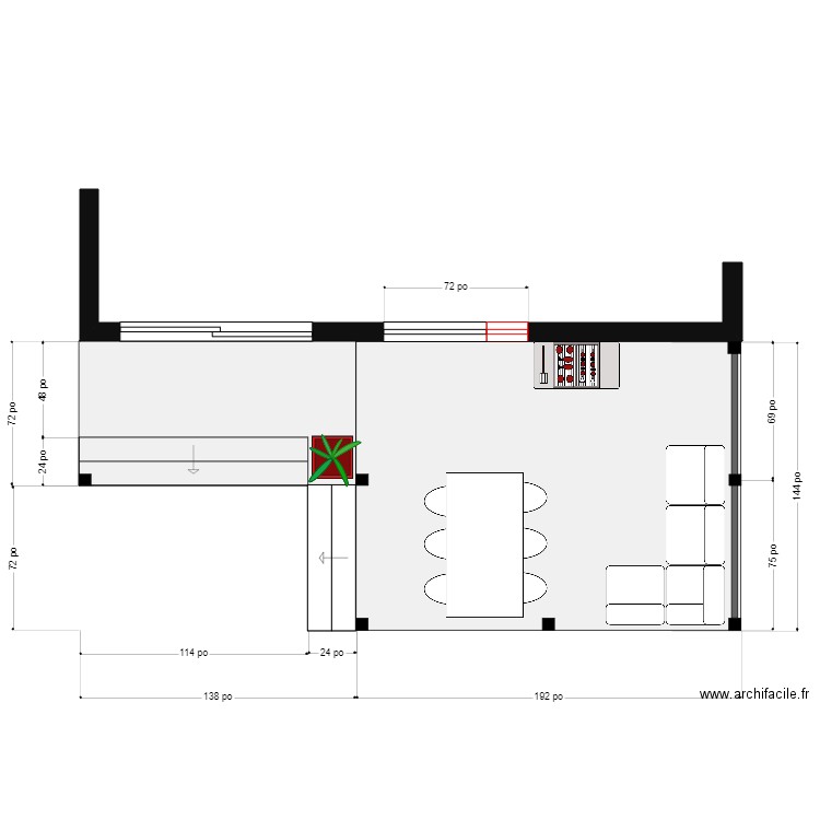 Turbide bon ext. Plan de 0 pièce et 0 m2