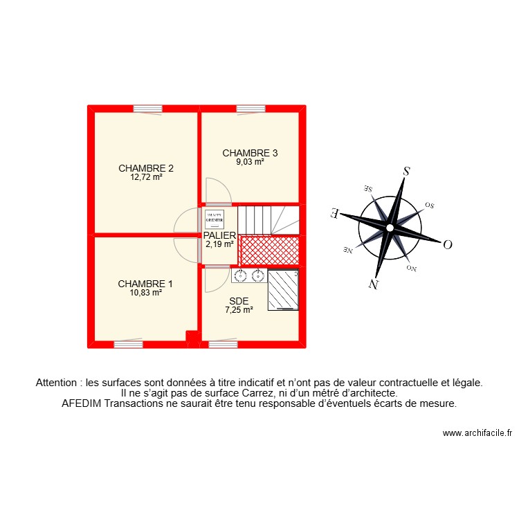 BI25687 -. Plan de 20 pièces et 159 m2