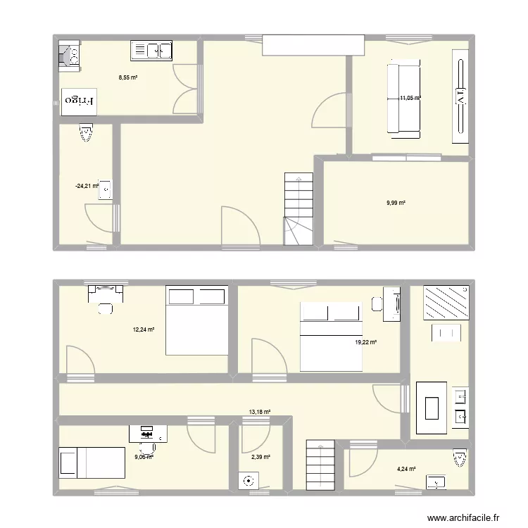 Plan maison cit version 2. Plan de 