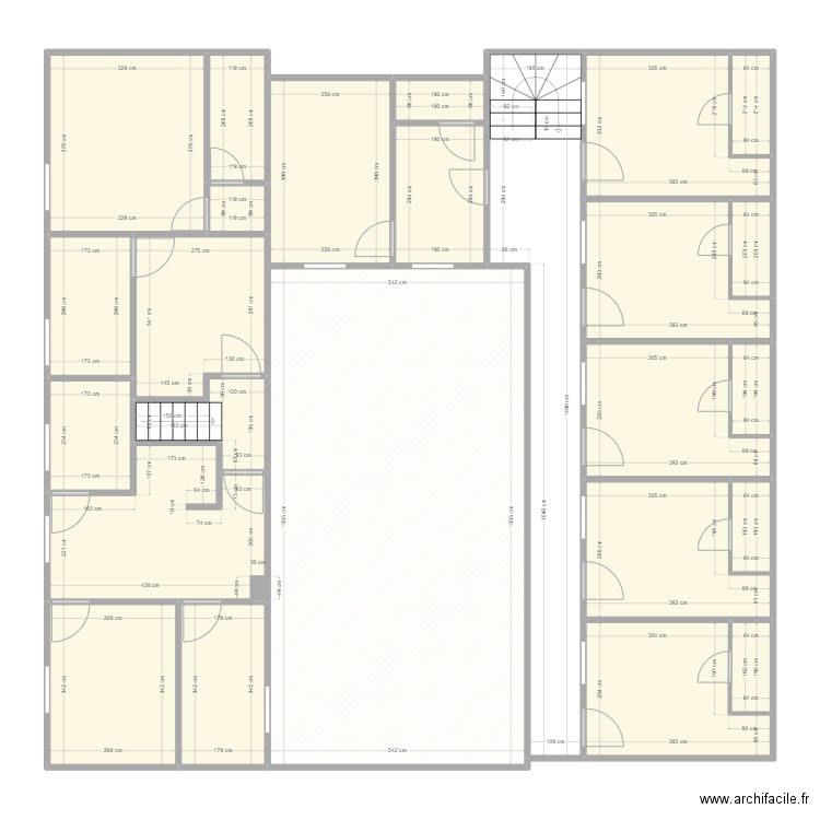 montreuil ayache 1ER. Plan de 25 pièces et 216 m2