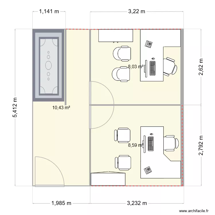 hassan. Plan de 3 pièces et 27 m² hassan. Plan de 3 pièces et 27 m²