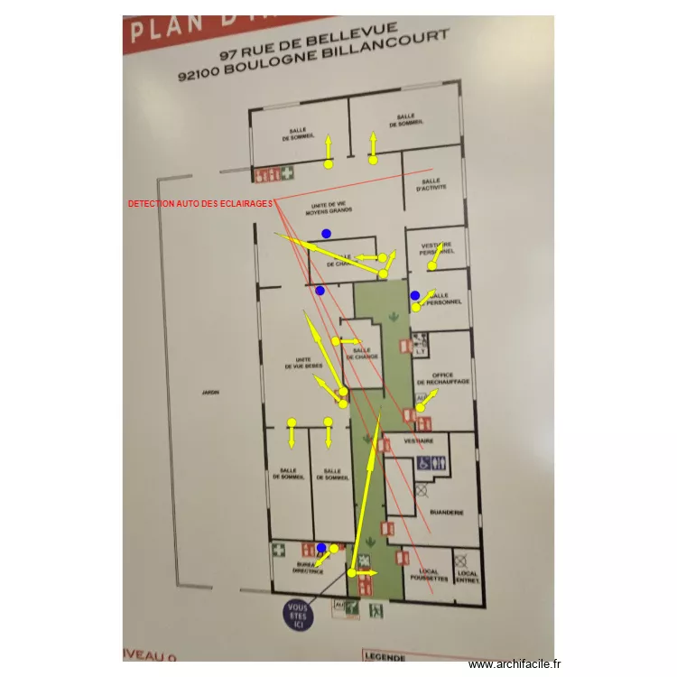 RDC CRECHE BELLEVUE. Plan de 