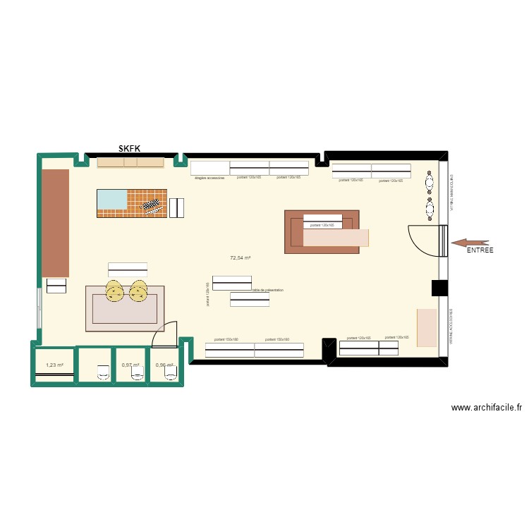 SKFK VALENCIA. Plan de 4 pièces et 76 m2