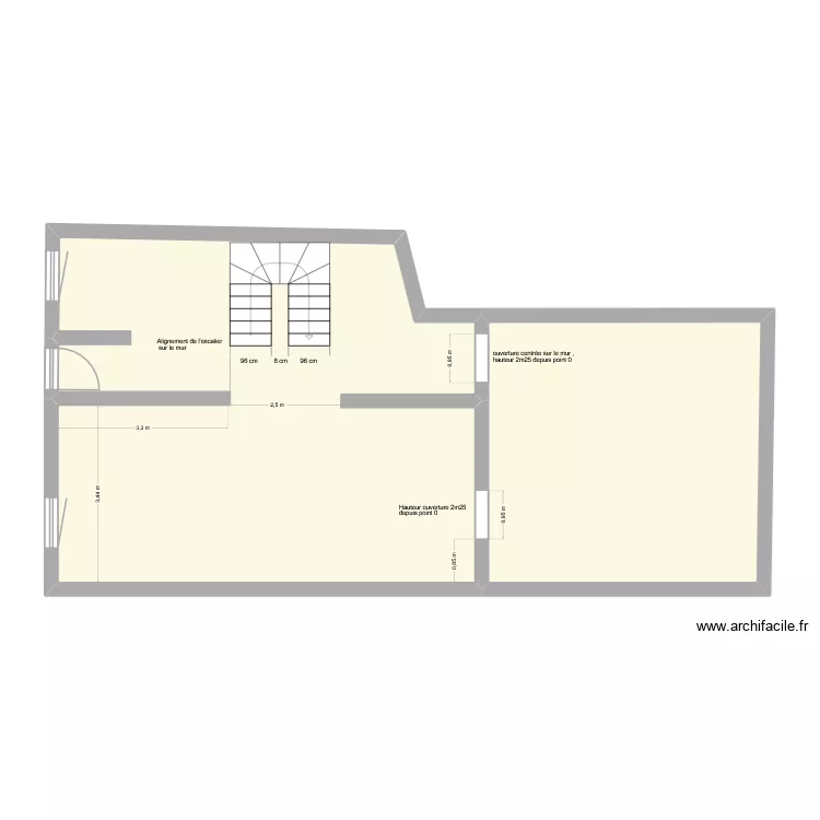 RDC Patou macon. Plan de 2  et 76 m²